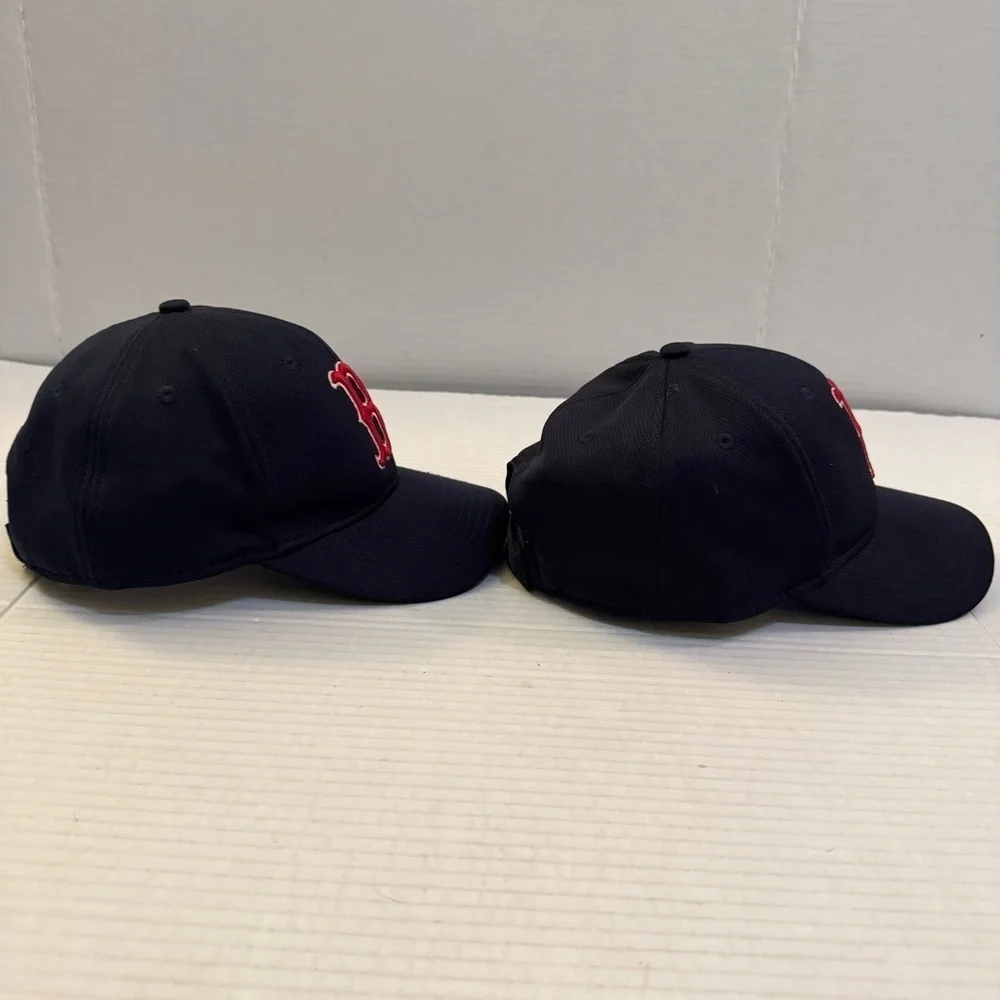 Boston Red Sox Hat Cap Strap Back Blue OC Sports One Size Adjustable